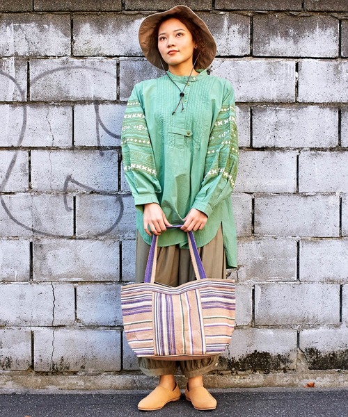 チャイハネ（チャイハネ）の「【チャイハネ】ティパールトートバッグ（トートバッグ・メンズ・ベージュ/パープル/グレー/レッド/イエロー/ブルー・FREE）」の10枚目の写真