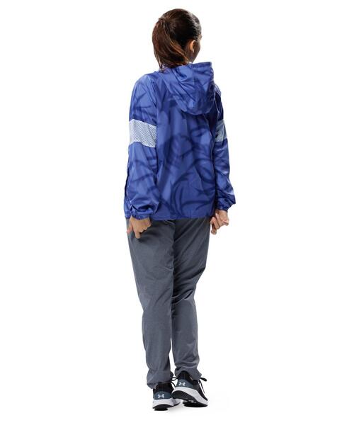 UNDER ARMOUR(アンダーアーマー)の「UAメッシュ ライナー プリント フーディー(トレーニング/レディース)(Tシャツ/カットソー・レディース・ブラック/グレイッシュブルー/ブルー/ピンク・MD/LG/SM/XL)」の7枚目の写真
