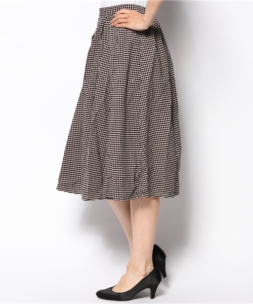 DISCOAT（ディスコート）の「【Discoat】細コールタックスカート（スカート・レディース・オフホワイト/ネイビー/ブラック・ﾌﾘ-）」の4枚目の写真