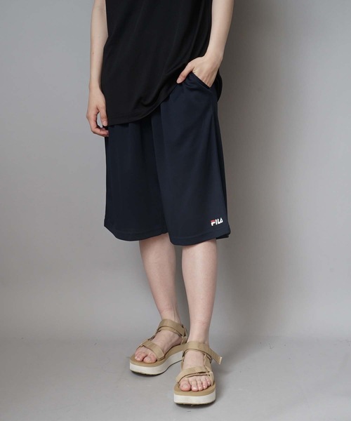 FILA(フィラ)の「【FILA / フィラ】レディースドライフィットネスセットアップ / 吸水速乾 UV(Tシャツ/カットソー・レディース・ブラック/ライトパープル/ネイビー・MEDIUM/LARGE/X-LARGE)」の13枚目の写真