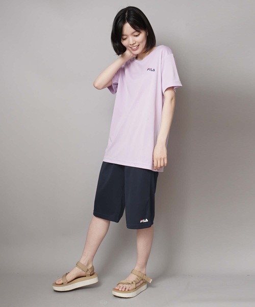 FILA(フィラ)の「【FILA / フィラ】レディースドライフィットネスセットアップ / 吸水速乾 UV(Tシャツ/カットソー・レディース・ブラック/ライトパープル/ネイビー・MEDIUM/LARGE/X-LARGE)」の21枚目の写真