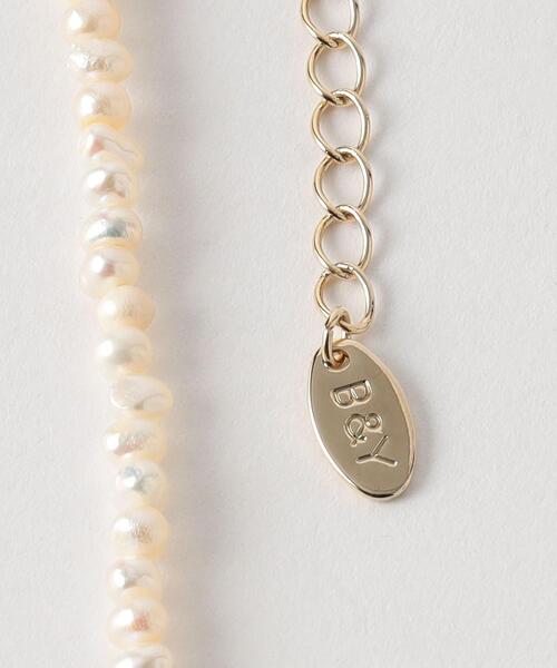 BEAUTY&YOUTH UNITED ARROWS（ビューティーアンドユースユナイテッドアローズ）の「BY ツブ淡水パールショートネックレス（ネックレス・レディース・オフホワイト・FREE）」の4枚目の写真