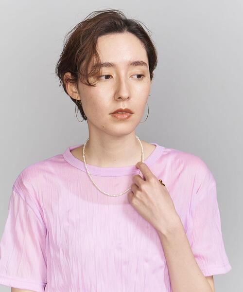 BEAUTY&YOUTH UNITED ARROWS（ビューティーアンドユースユナイテッドアローズ）の「BY ツブ淡水パールショートネックレス（ネックレス・レディース・オフホワイト・FREE）」の5枚目の写真