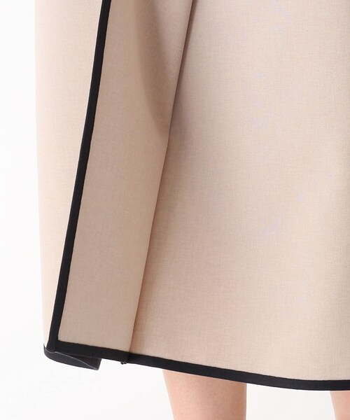 Modify(モディファイ)の「◆配色パイピングラップ風スカート(スカート・レディース・ベージュ/オリーブ・40/42)」の6枚目の写真