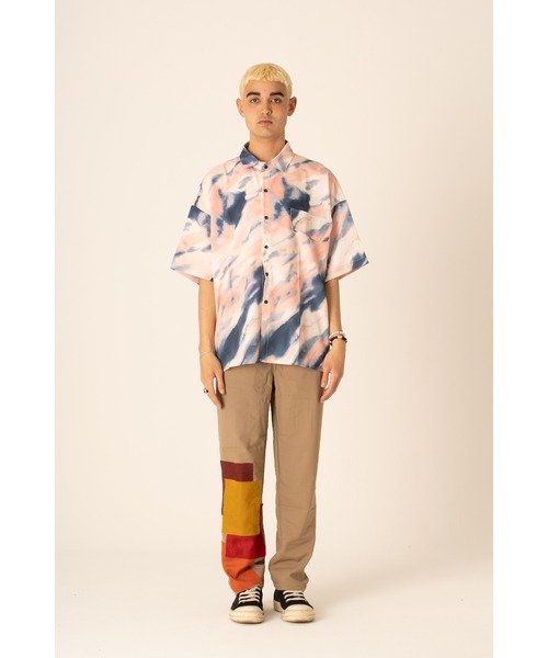 ADANS（アダンス）の「ADANS/アダンス/バンダナパッチイージーパンツ/BANDANA PATCH EASY PANTS（その他パンツ・メンズ・ベージュ・SMALL/MEDIUM/LARGE）」の4枚目の写真