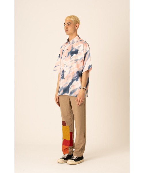 ADANS（アダンス）の「ADANS/アダンス/バンダナパッチイージーパンツ/BANDANA PATCH EASY PANTS（その他パンツ・メンズ・ベージュ・SMALL/MEDIUM/LARGE）」の3枚目の写真