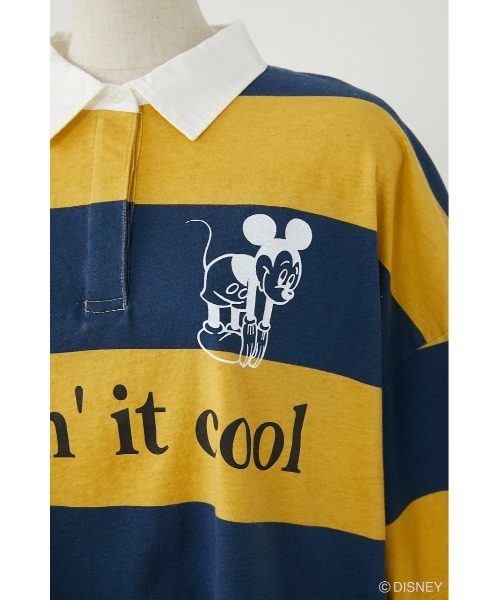Disney×MOUSSY ラグビーシャツ 2点セット Disney SERIES CREATED by MUS（ディズニーシリーズクリエイ