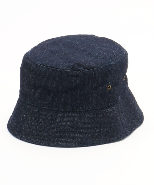 Purple&Yellow（パープルアンドイエロー）の「デニム　バケットハット（ハット・メンズ・インディゴブルー/ライトインディゴブルー/ワンウォッシュ/ブルー系その他・FREE）」の3枚目の写真