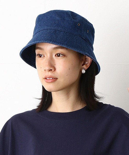 Purple&Yellow（パープルアンドイエロー）の「デニム　バケットハット（ハット・メンズ・インディゴブルー/ライトインディゴブルー/ワンウォッシュ/ブルー系その他・FREE）」の14枚目の写真