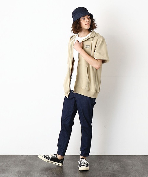 Purple&Yellow（パープルアンドイエロー）の「デニム　バケットハット（ハット・メンズ・インディゴブルー/ライトインディゴブルー/ワンウォッシュ/ブルー系その他・FREE）」の7枚目の写真