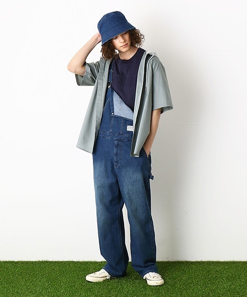 Purple&Yellow（パープルアンドイエロー）の「デニム　バケットハット（ハット・メンズ・インディゴブルー/ライトインディゴブルー/ワンウォッシュ/ブルー系その他・FREE）」の11枚目の写真