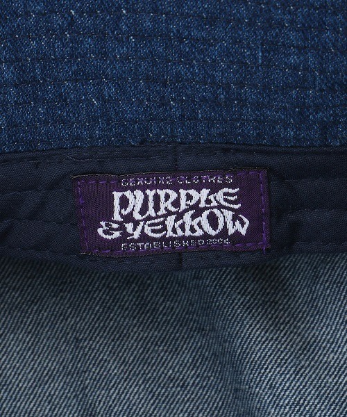 Purple&Yellow（パープルアンドイエロー）の「デニム　バケットハット（ハット・メンズ・インディゴブルー/ライトインディゴブルー/ワンウォッシュ/ブルー系その他・FREE）」の20枚目の写真