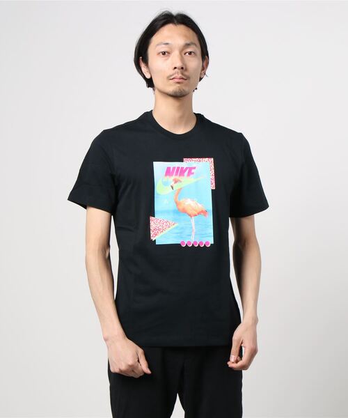 NIKE（ナイキ）の「ナイキ NIKE ナイキ NSW ビーチ フラミンゴ S/S Tシャツ（Tシャツ/カットソー・メンズ・ホワイト/ブラック・M/3L/L/LL/S）」の2枚目の写真