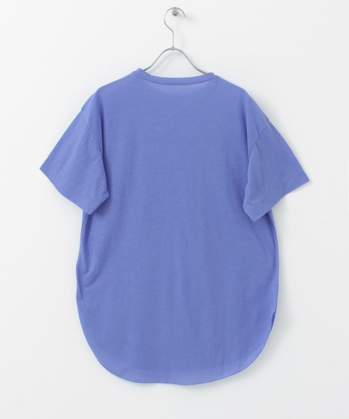 KBF（ケイビーエフ）の「クルーネックシアーTシャツ（Tシャツ/カットソー・レディース・ブルー/グリーン/アイボリー・ONE）」の13枚目の写真