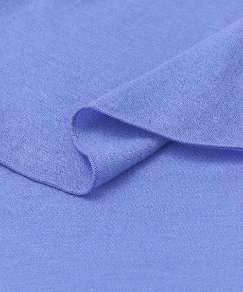 KBF（ケイビーエフ）の「クルーネックシアーTシャツ（Tシャツ/カットソー・レディース・ブルー/グリーン/アイボリー・ONE）」の21枚目の写真