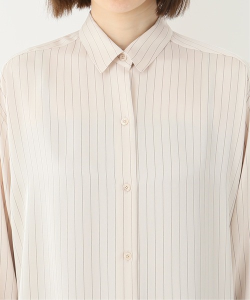 plage（プラージュ）の「satin シャツ◆（シャツ/ブラウス・レディース・ネイビー/アイボリー・FREE）」の9枚目の写真