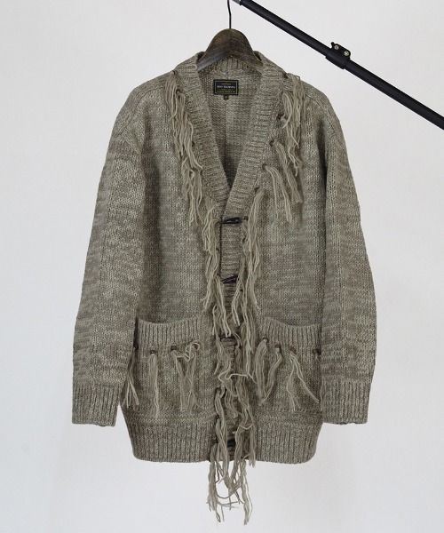 EGO TRIPPING（エゴトリッピング）の「mcg2842-ELVIS KNIT CARDIGAN  カーディガン（カーディガン/ボレロ・メンズ・チャコール/ブラウン/サンドベージュ・46/48）」の8枚目の写真