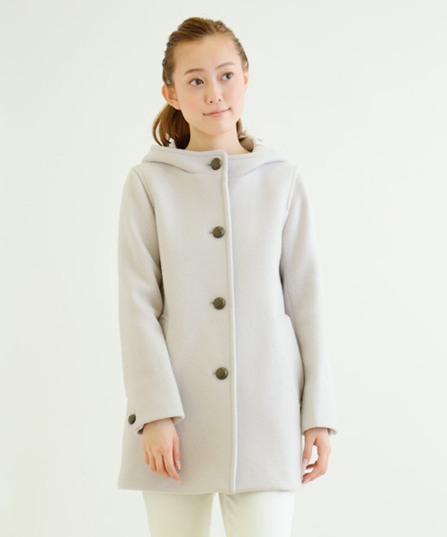 NIMES（ニーム）の「定番メルトン フード付コート（その他アウター