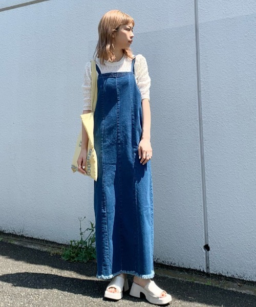 Kastane（カスタネ）の「Frame Stitch Eco Bag（エコバッグ/サブバッグ・レディース・ブルー/オフホワイト/イエロー・FREE）」の17枚目の写真