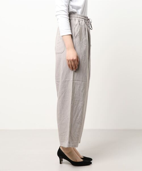 Samansa Mos2(サマンサ モスモス)の「リネンミックスリラックスパンツ(その他パンツ・レディース・パープル/ブラウン/ベージュ・フリ-)」の5枚目の写真