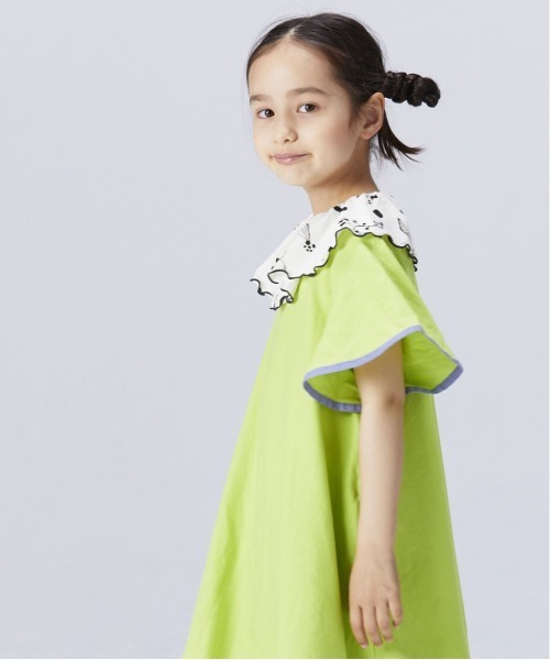 CALMIA（カルミア）の「レーヨンリネンベルスリーブワンピース（90～140cm）（ワンピース・キッズ・イエロー/オレンジ/グリーン・110/120/130/140/90/100）」の13枚目の写真