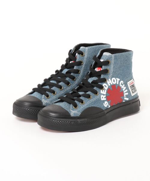 VISION STREET WEAR（ヴィジョンストリートウェア）の「【VISION】CANVAS HI RHCP / キャンバスハイカットスニーカー / レッド・ホット・チリ・ペッパーズコラボモデル VSW-9157（スニーカー・メンズ・ブラック/ネイビー/レッド・X-LARGE/X-SMALL/LARGE/SMALL/XX-LARGE/MEDIUM）」の12枚目の写真
