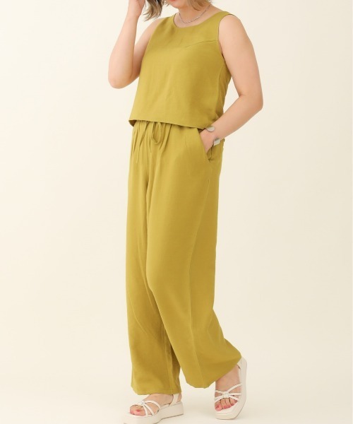 sakishimatokyo(サキシマトーキョー)の「【ZOZO限定】サキシマamp「ツイルワッシャーノースリセットアップ」(その他・レディース・ブラック/グリーン/グレイッシュベージュ・FREE)」の3枚目の写真