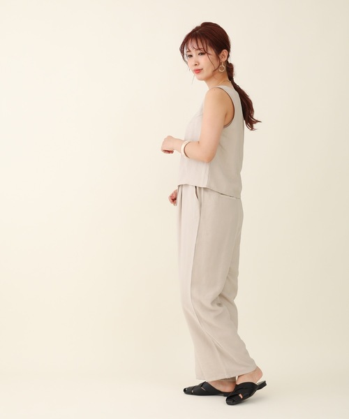 sakishimatokyo(サキシマトーキョー)の「【ZOZO限定】サキシマamp「ツイルワッシャーノースリセットアップ」(その他・レディース・ブラック/グリーン/グレイッシュベージュ・FREE)」の9枚目の写真