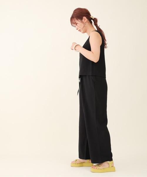 sakishimatokyo(サキシマトーキョー)の「【ZOZO限定】サキシマamp「ツイルワッシャーノースリセットアップ」(その他・レディース・ブラック/グリーン/グレイッシュベージュ・FREE)」の6枚目の写真