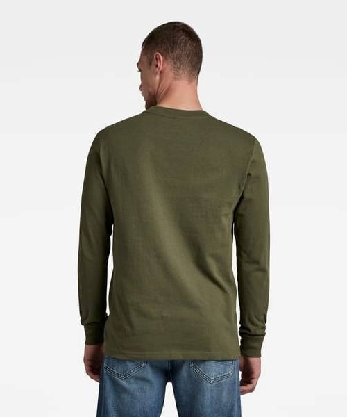 G-STAR（ジースター）の「TAPE DETAIL T-SHIRT/ロンT（Tシャツ/カットソー・メンズ・ダークオリーブ/ダークブラック・MEDIUM/LARGE/X-SMALL/SMALL）」の13枚目の写真