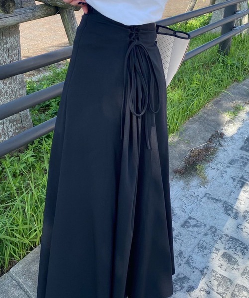 archives（アルシーヴ）の「バックレースアップスカート（スカート・レディース・グレイッシュベージュ/アイボリー/ブラウン/ブラック・MEDIUM）」の22枚目の写真