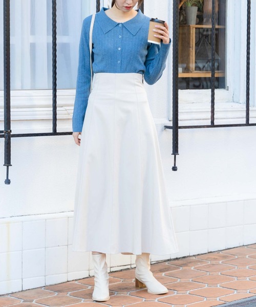 archives（アルシーヴ）の「バックレースアップスカート（スカート・レディース・グレイッシュベージュ/アイボリー/ブラウン/ブラック・MEDIUM）」の12枚目の写真