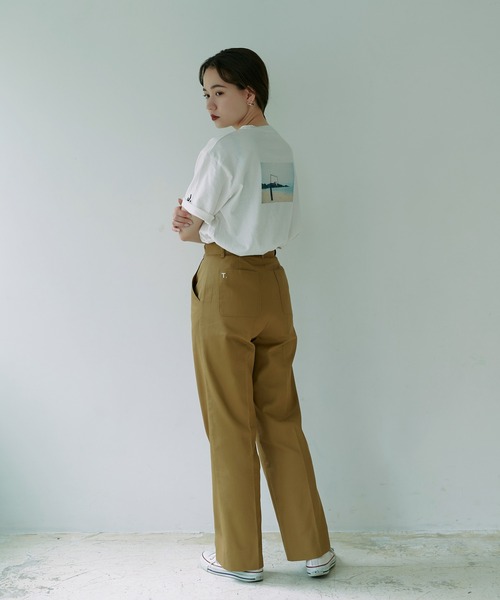 tina jojun タック入り ルーズワイドチノパン TINA：JOJUN