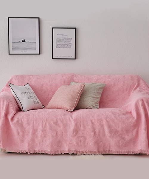 シンプルタオル生地ソファーカバー/ブランケット（ブランケット