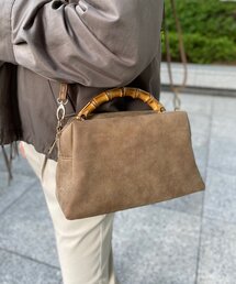 grove | バンブーダブルZIP 2WAYショルダー(ショルダーバッグ)