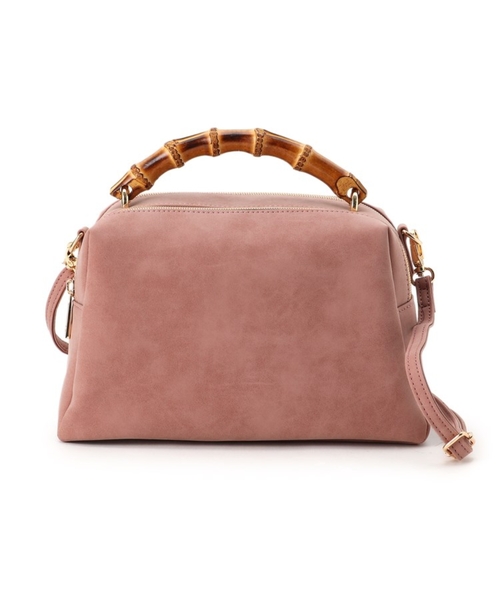 grove（グローブ）の「◆バンブーダブルZIP 2WAYショルダー（ショルダーバッグ・レディース・ブラック/サンドベージュ/ピンク系/グレー・00）」の8枚目の写真