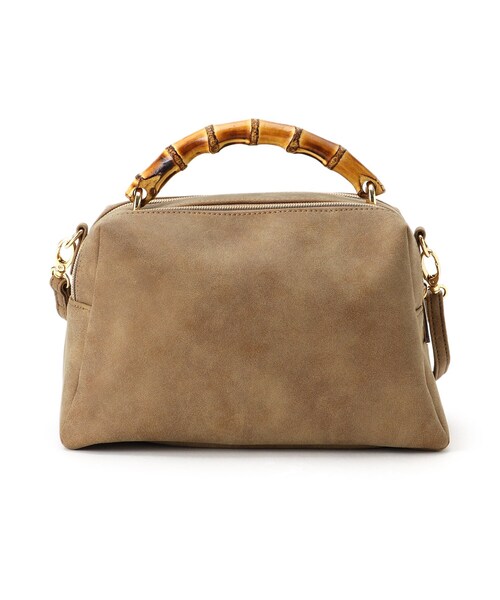 grove（グローブ）の「◆バンブーダブルZIP 2WAYショルダー（ショルダーバッグ・レディース・ブラック/サンドベージュ/ピンク系/グレー・00）」の10枚目の写真