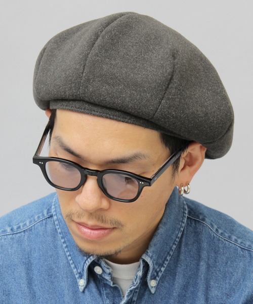A.M.S.(エーエムエス)の「ボリュームシルエット パネルベレー / ベレー帽 / メルトン / ニット(ハンチング/ベレー帽・メンズ・グレー系その他/ブラック/ブラック系その他/グレー・FREE)」の1枚目の写真