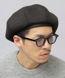 A.M.S. | HIDETRADING PRODUCT / ボリュームシルエット パネルベレー / ベレー帽 / メルトン / ニット(ハンチング/ベレー帽)