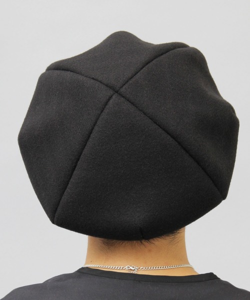 A.M.S.(エーエムエス)の「ボリュームシルエット パネルベレー / ベレー帽 / メルトン / ニット(ハンチング/ベレー帽・メンズ・グレー系その他/ブラック/ブラック系その他/グレー・FREE)」の19枚目の写真