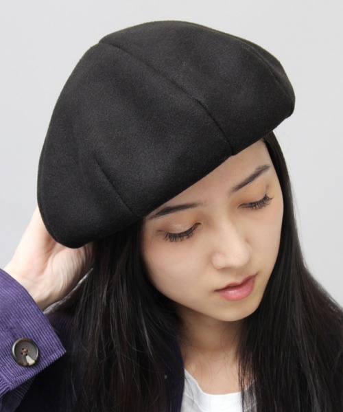 A.M.S.(エーエムエス)の「ボリュームシルエット パネルベレー / ベレー帽 / メルトン / ニット(ハンチング/ベレー帽・メンズ・グレー系その他/ブラック/ブラック系その他/グレー・FREE)」の6枚目の写真