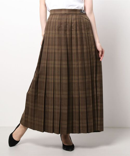 LOWRYS FARM（ローリーズファーム）の「チェックプリーツスカート　217193（スカート・レディース・ブラウン/グレー/レッド・MEDIUM/LARGE）」の9枚目の写真