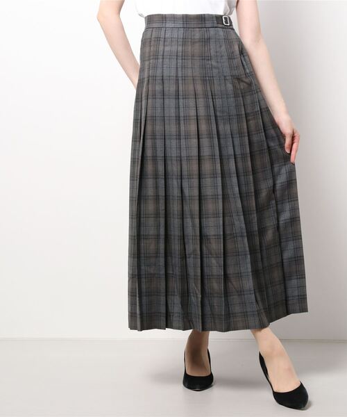 LOWRYS FARM（ローリーズファーム）の「チェックプリーツスカート　217193（スカート・レディース・ブラウン/グレー/レッド・MEDIUM/LARGE）」の12枚目の写真