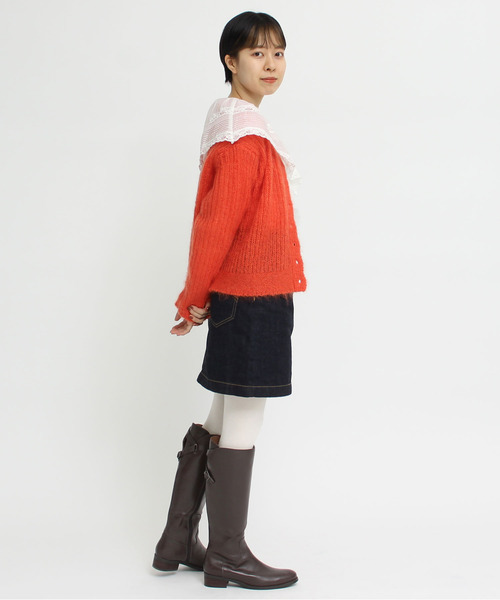 My Fav. CHILD WOMAN(マイファブチャイルドウーマン)の「11.36OZムラ糸デニム ミニスカート(デニムスカート・レディース・ネイビー・36/38)」の18枚目の写真