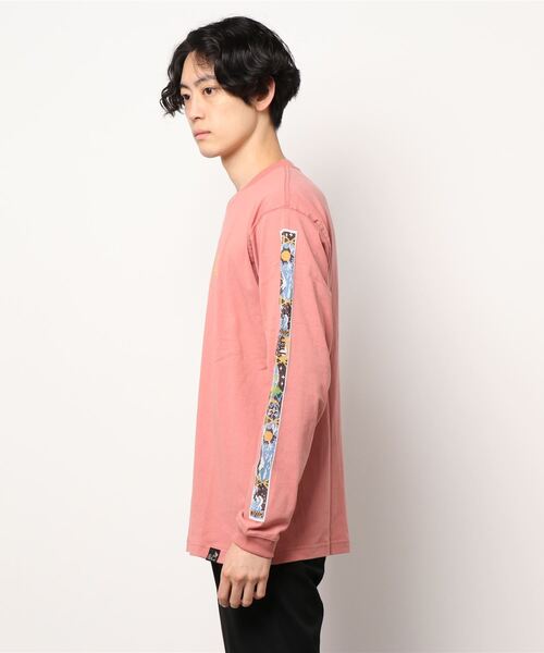 go slow caravan（ゴースローキャラバン）の「USA/C gsc ワールドツアー 袖プリント ロングスリーブTEE（Tシャツ/カットソー・メンズ・ホワイト/ブラック/グリーン/サーモンピンク・MEDIUM/LARGE/X-LARGE）」の15枚目の写真