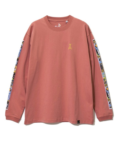 go slow caravan（ゴースローキャラバン）の「USA/C gsc ワールドツアー 袖プリント ロングスリーブTEE（Tシャツ/カットソー・メンズ・ホワイト/ブラック/グリーン/サーモンピンク・MEDIUM/LARGE/X-LARGE）」の4枚目の写真