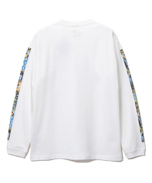 go slow caravan（ゴースローキャラバン）の「USA/C gsc ワールドツアー 袖プリント ロングスリーブTEE（Tシャツ/カットソー・メンズ・ホワイト/ブラック/グリーン/サーモンピンク・MEDIUM/LARGE/X-LARGE）」の11枚目の写真