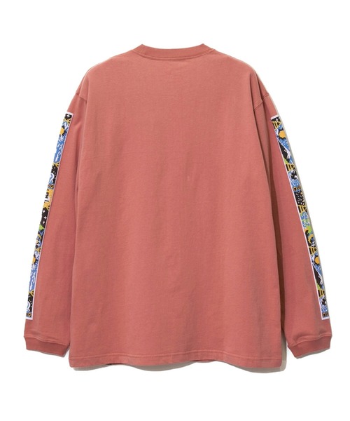 go slow caravan（ゴースローキャラバン）の「USA/C gsc ワールドツアー 袖プリント ロングスリーブTEE（Tシャツ/カットソー・メンズ・ホワイト/ブラック/グリーン/サーモンピンク・MEDIUM/LARGE/X-LARGE）」の8枚目の写真