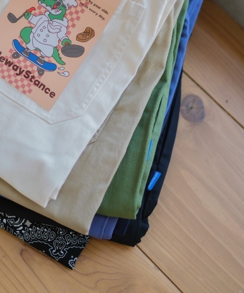 SIDEWAY STANCE（サイドウェイスタンス）の「【SIDEWAY STANCE】バルーンシルエット イージー シェフパンツ（チノパンツ・メンズ・ブラック/ベージュ/オフホワイト/カーキ/ネイビー/ブルーグレー/A・MEDIUM/LARGE/X-LARGE）」の16枚目の写真