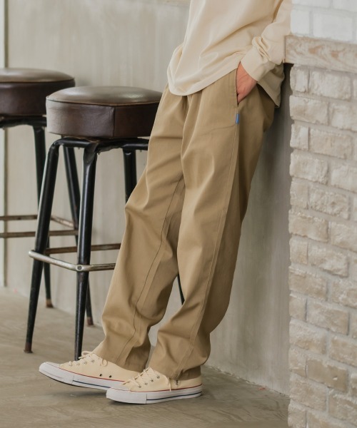 SIDEWAY STANCE（サイドウェイスタンス）の「【SIDEWAY STANCE】バルーンシルエット イージー シェフパンツ（チノパンツ・メンズ・ブラック/ベージュ/オフホワイト/カーキ/ネイビー/ブルーグレー/A・MEDIUM/LARGE/X-LARGE）」の18枚目の写真
